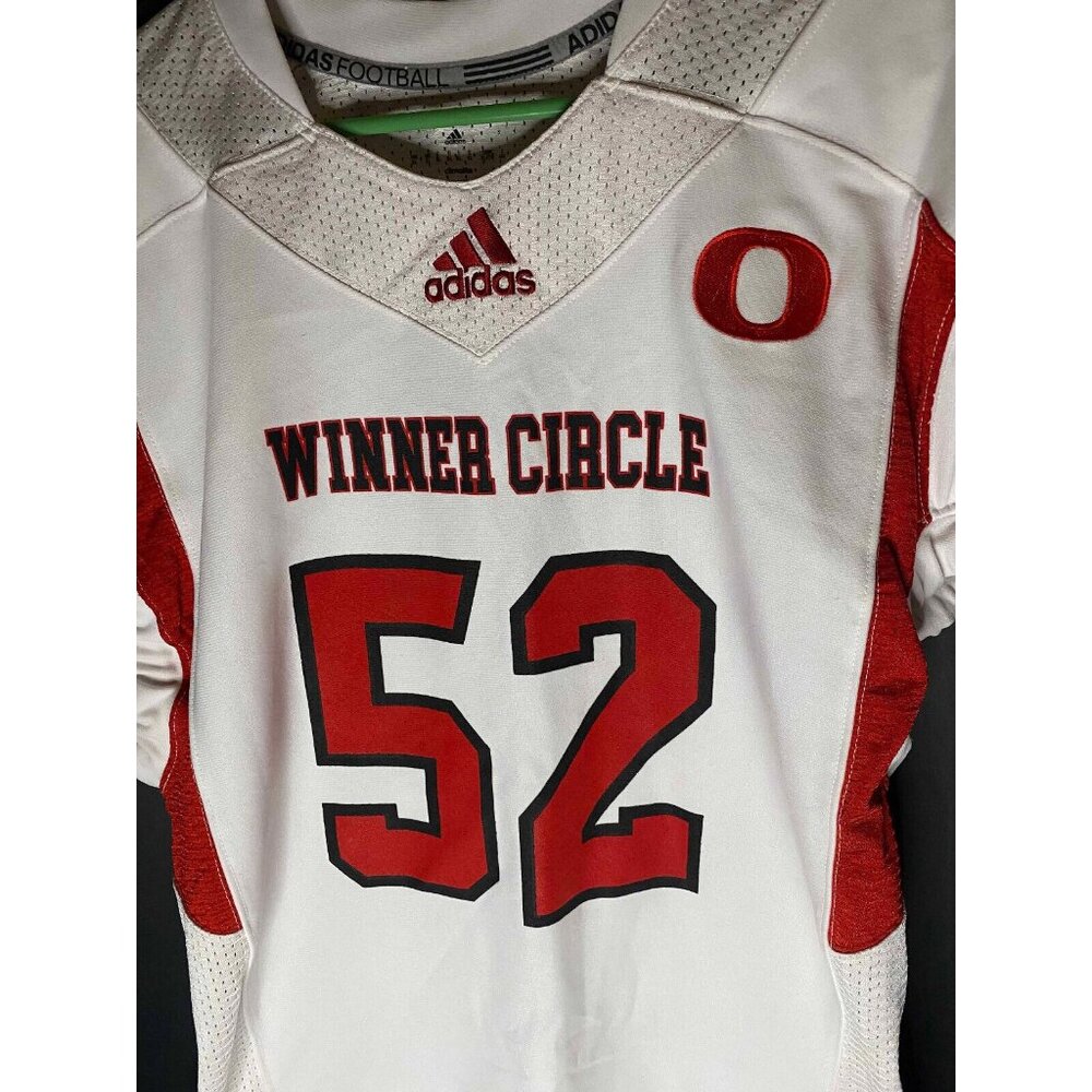 Adidas Oklahoma Sooners #52 Winner Circle Mens XL White Football Jersey Rare